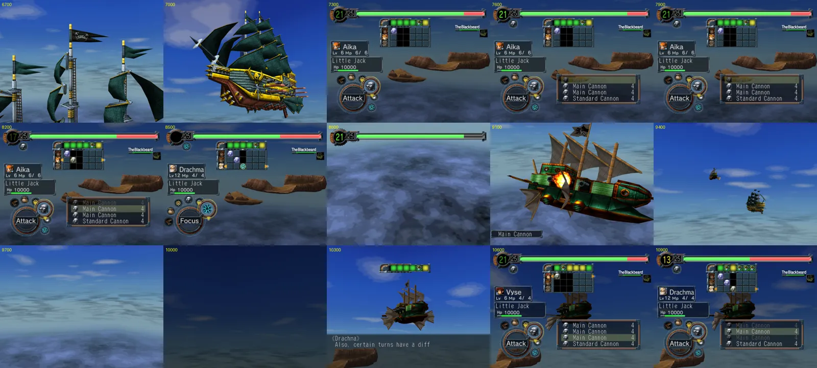 Contact sheet of a replay run